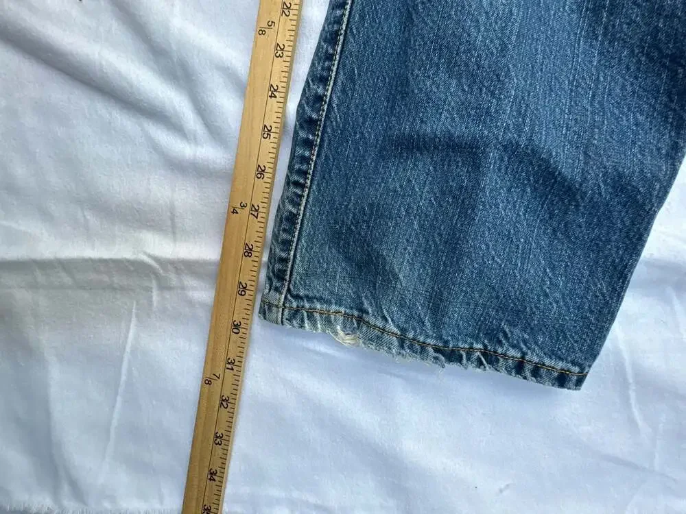 Levi's Vintage 501 Distressed Button Fly Straight Leg Jeans